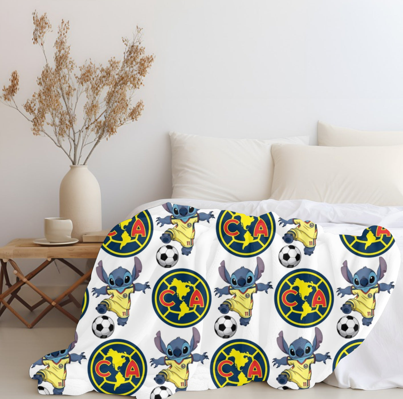 Stitch x Club America Plush Blanket