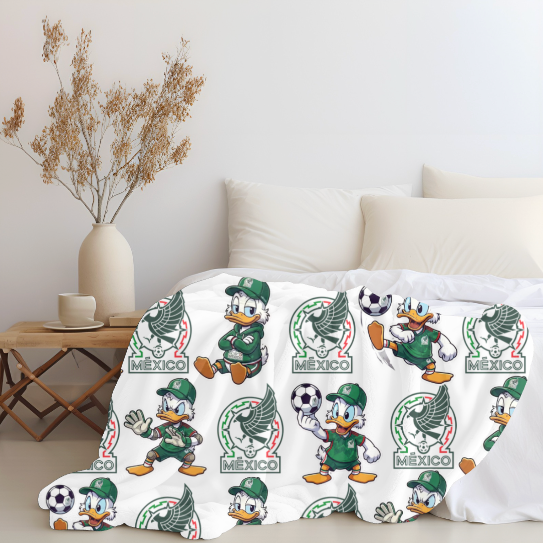 Donald x Mexico Pink Plush Blanket