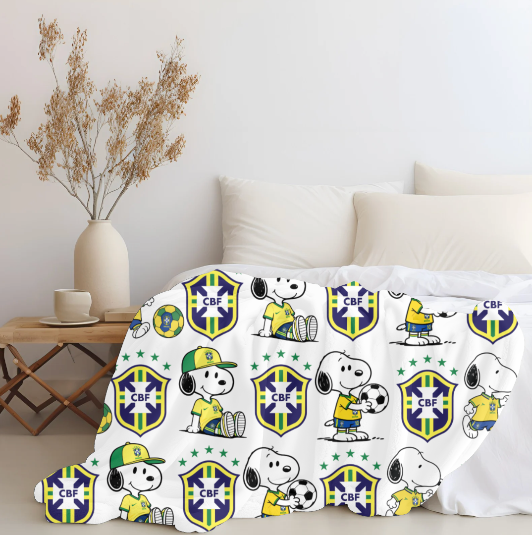 Snoopy Brazil Plush Blanket