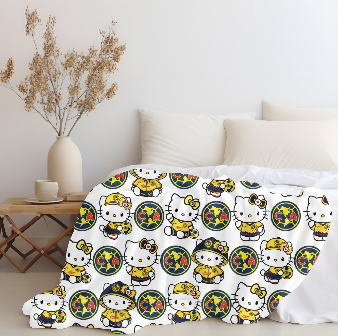 Hello Club America Plush Blanket