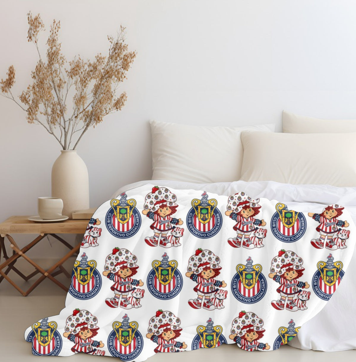 Strawberry x Chivas Plush Blanket