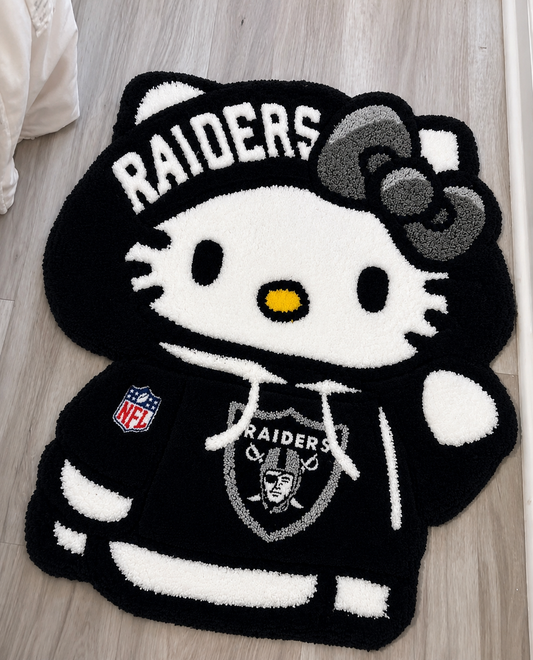 Hello Raiders Plush Rug