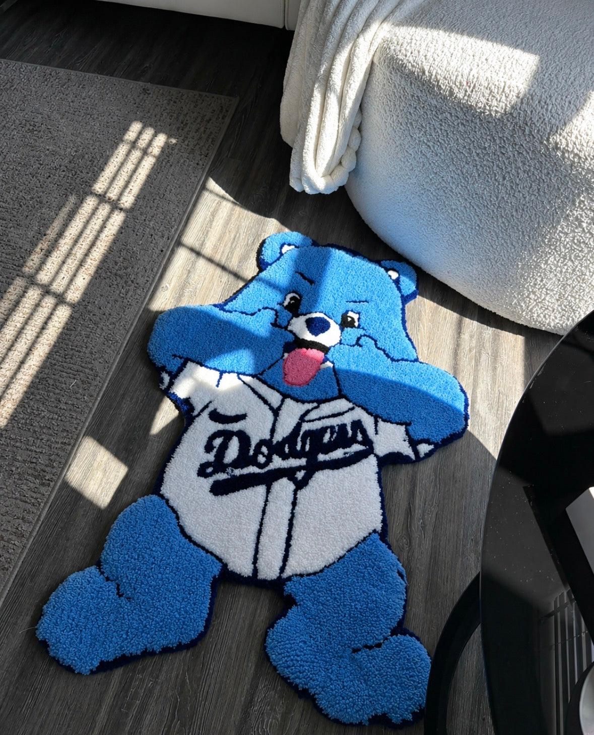 Dodger Bear Plush Rug