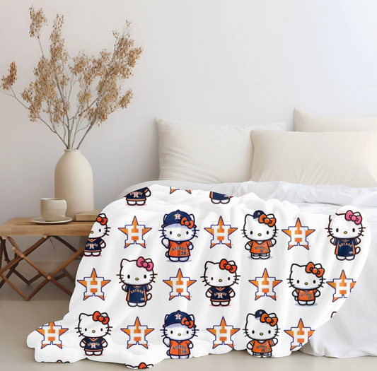 Hello Astros Plush Blanket