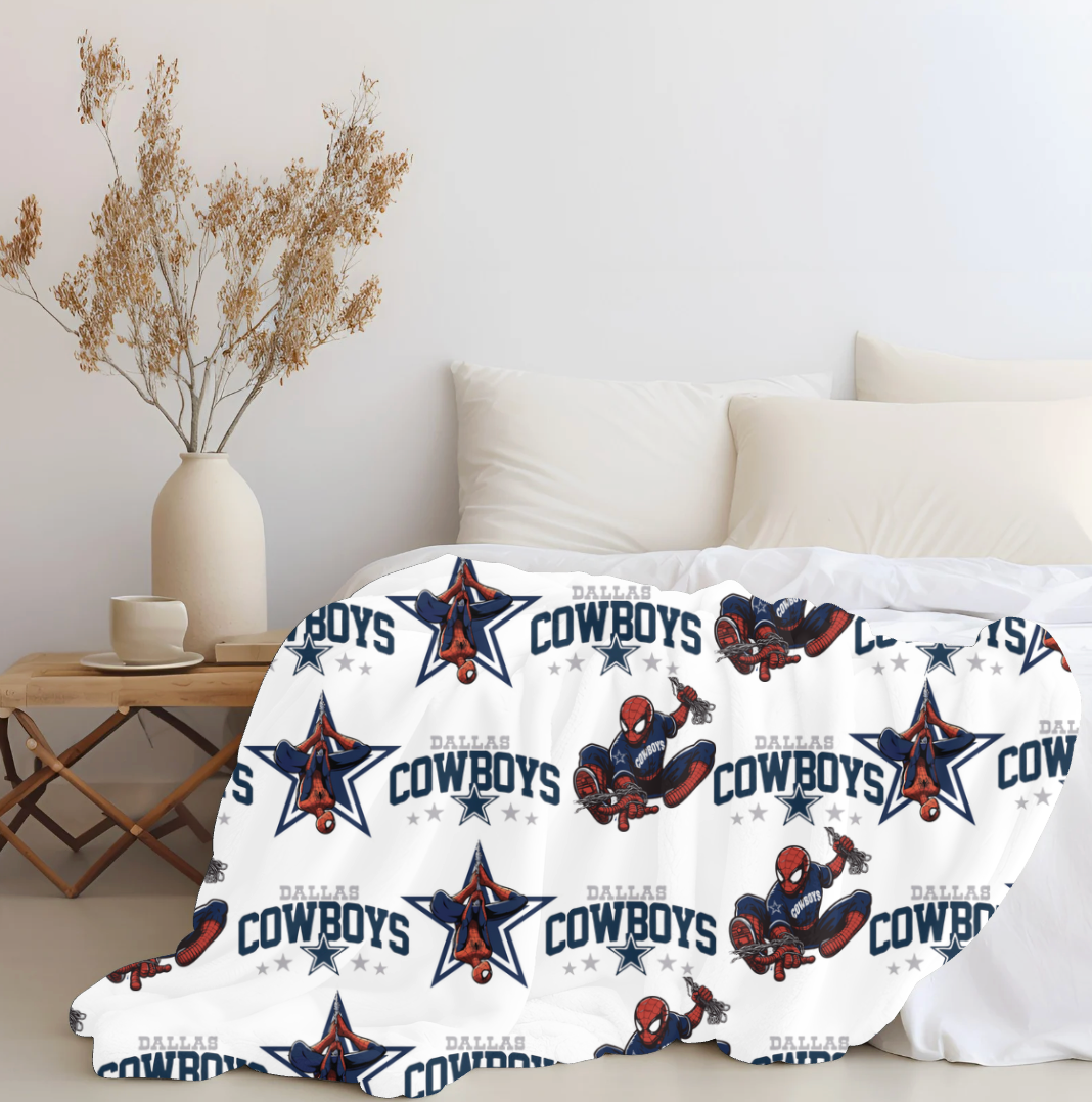 Spidey Cowboys Plush Blanket