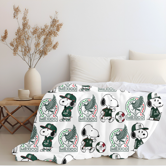 Snoopy x Mexico Plush Blanket