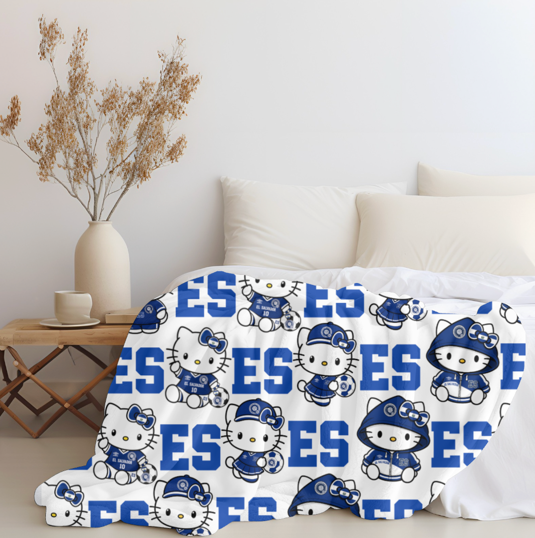 Hello El Salvador Plush Blanket