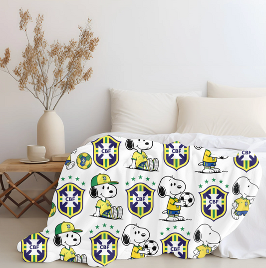 Snoopy Brazil Plush Blanket