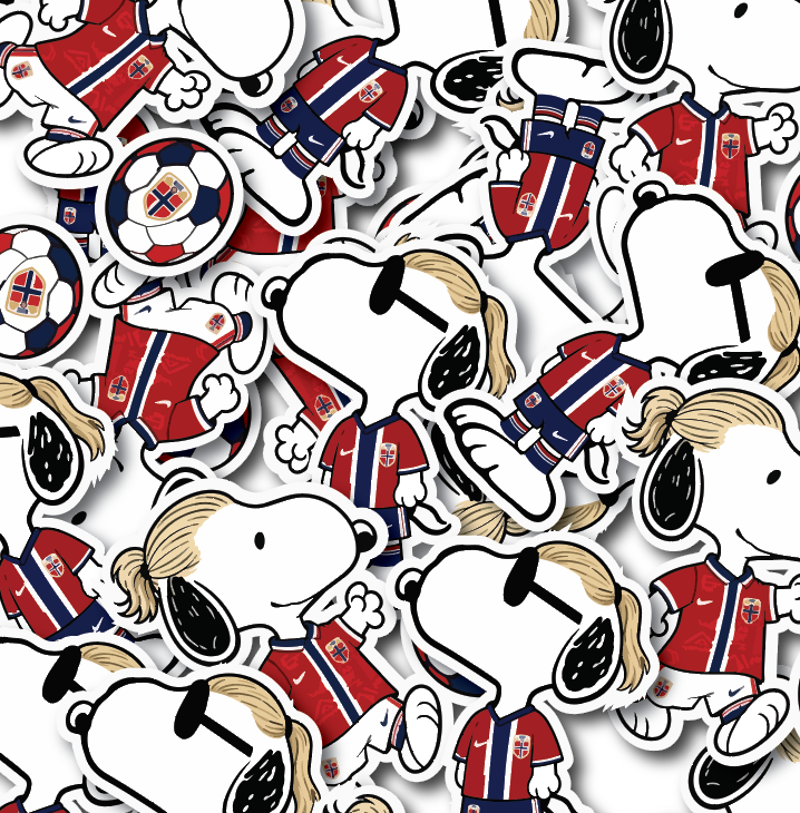 Haaland x Snoopy Sticker Set