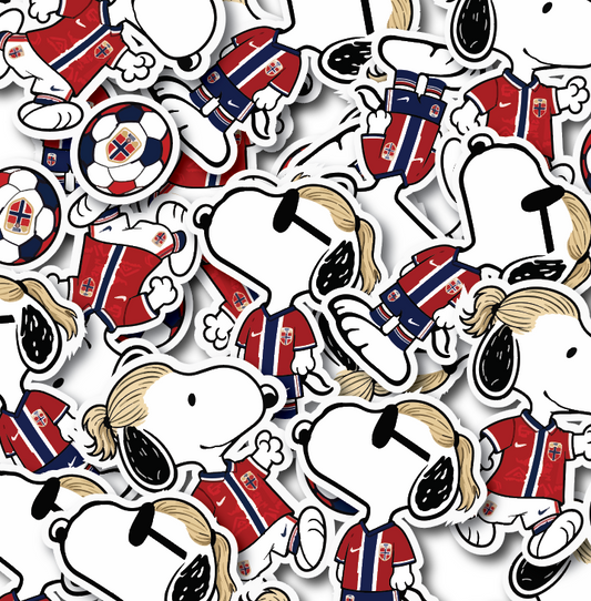 Haaland x Snoopy Sticker Set