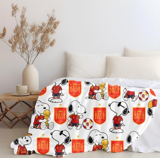 Snoopy Spain Plush Blanket