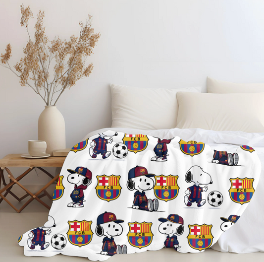 Snoopy x Barca Plush Blanket