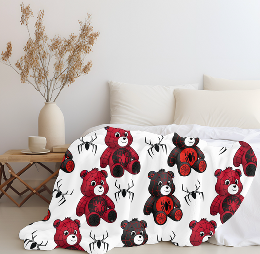 Care Bear x Spiderman Plush Blanket