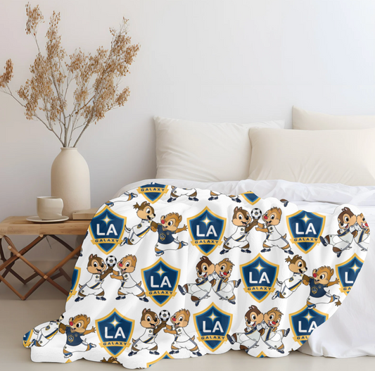 Chip and Dale x La Galaxy Plush Blanket