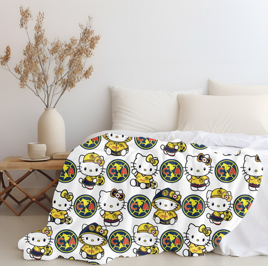 Hello Club America Plush Blanket