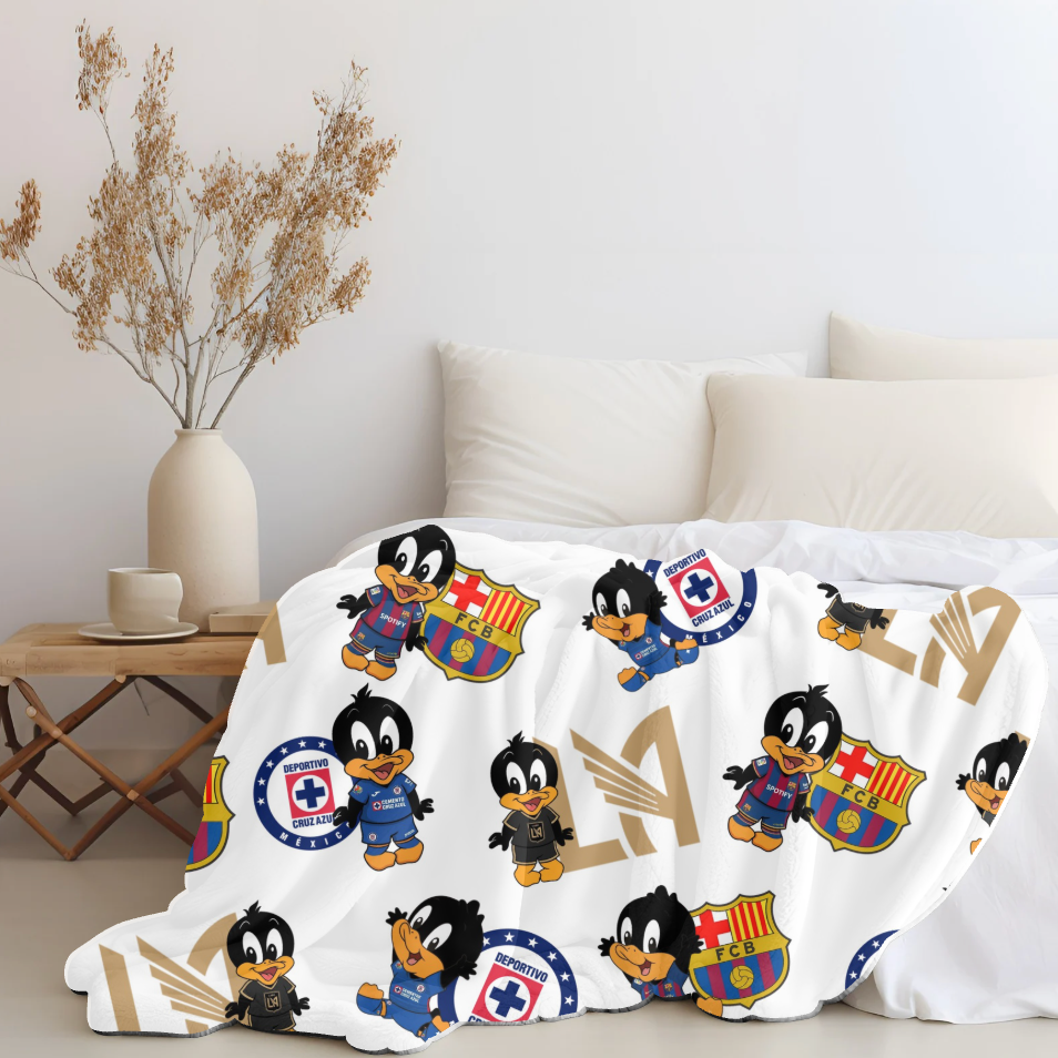 Custom Daffy Duck Plush Blanket