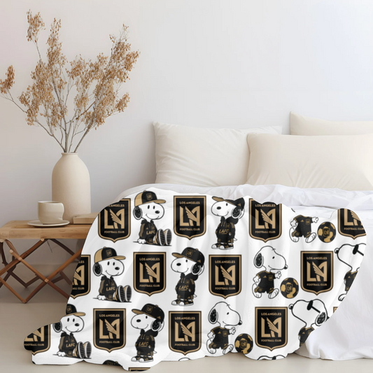 Snoopy x LAFC Plush Blanket
