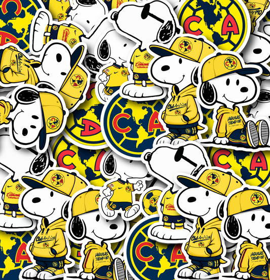Snoopy x Club America Sticker Set