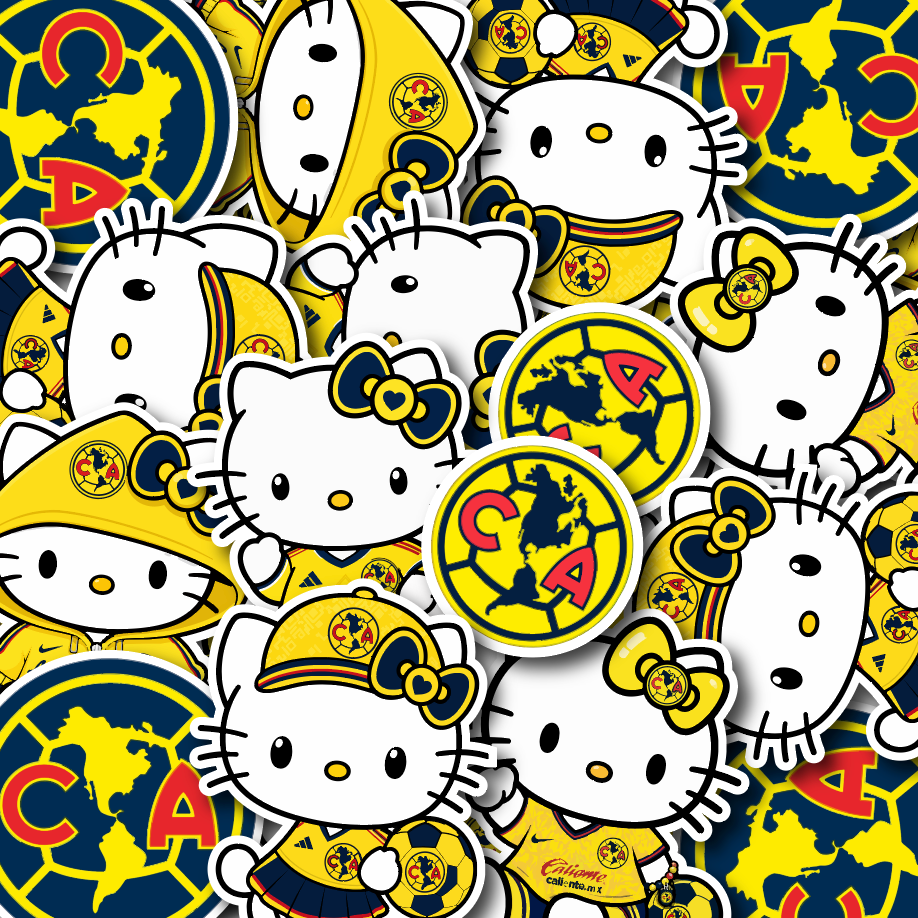 Hello Club America Sticker Set