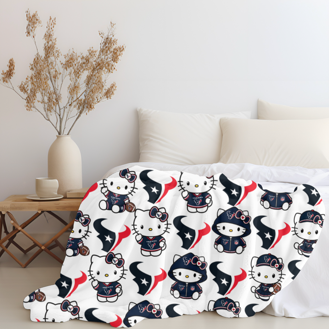 Hello Houston Texans Plush Blanket