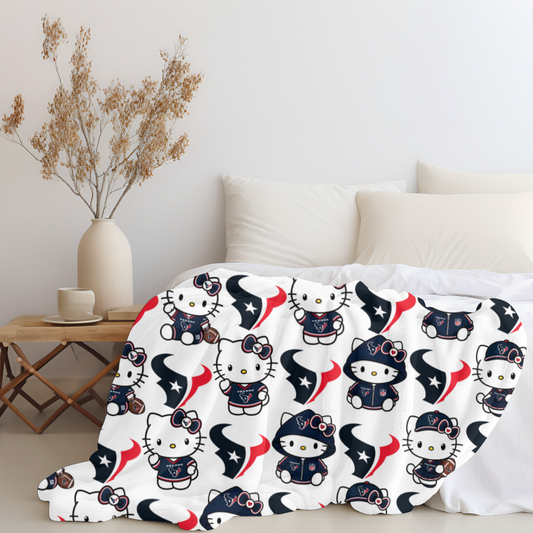 Hello Houston Texans Plush Blanket
