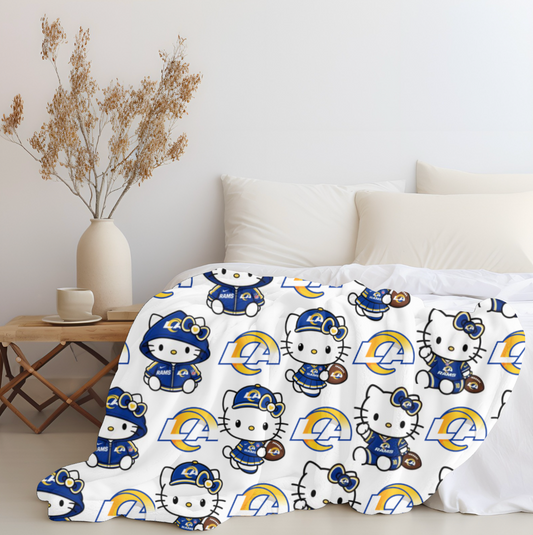 Hello Rams Plush Blanket