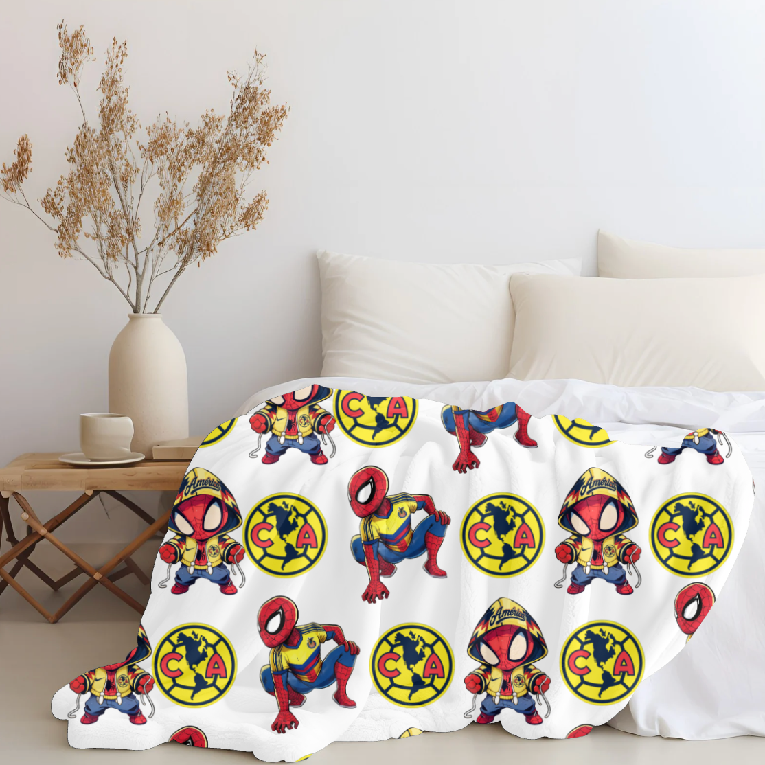 Spiderman x Club America Plush Blanket